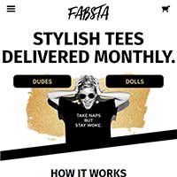 thumbnail for Fabsta website design